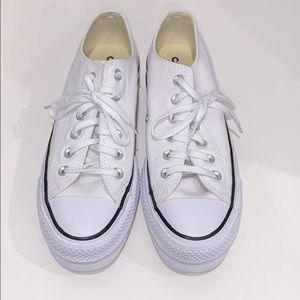 NWOT White Platform Converse